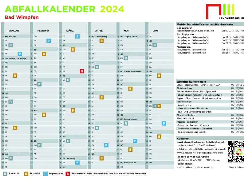 Abfallkalender 2024
